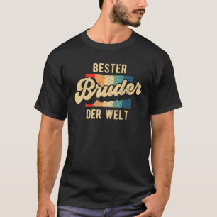 Mens Bester Bruder Die Welt Retro Vintages Sprichw T-Shirt