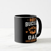 Mens bester Buckin-Vater je Hirsch Tasse (VorderseiteRechts)