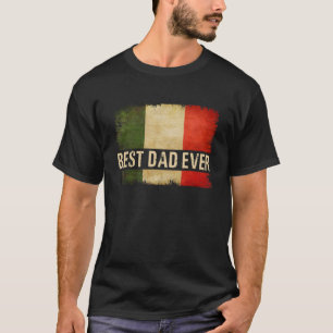Mens Bester Italienischer Vater je Stolz Flaggenva T-Shirt