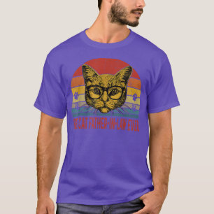 Mens bester Katze Vater im Jura je Vintage Katze L T-Shirt