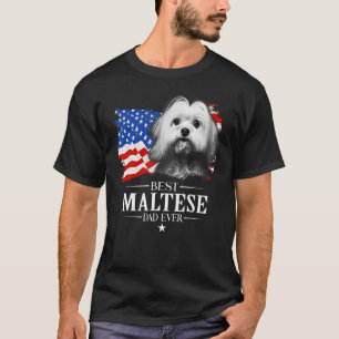 Mens Bester maltesischer Vater je amerikanischer F T-Shirt