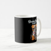 Mens Bester Papa der Welt Teddy Bear Robot for Fat Kaffeetasse (VorderseiteRechts)