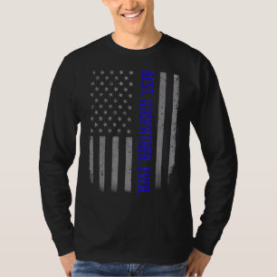 Mens Bester Pate je amerikanische Flagge für das G T-Shirt