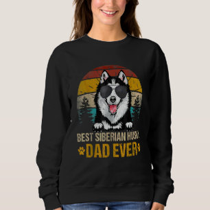 Mens Bester sibirischer Husky-Vater je Vintager Hu Sweatshirt