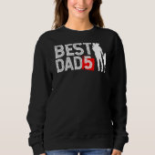 Mens bester Vater 5 oder bester Vater von fünf Kin Sweatshirt (Vorderseite)