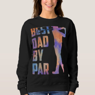 Mens bester Vater per Par Ball Disc Daddy Golfer V Sweatshirt