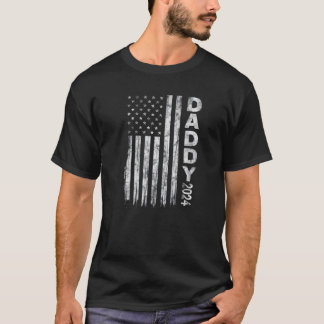 Mens besucht Papa 2024 Erster Vater Patriot T-Shirt