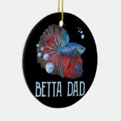 Mens Betta Fish Betta Vater Niedlicher Besitzer de Keramik Ornament (Rechts)
