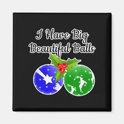 Mens Big Dirty Santa Xmas Fun Adult Humor Ug Magnet (Vorne)