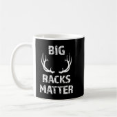 Mens Big Racks Matter Fun Deer Buck Jagd Männer Kaffeetasse (Links)