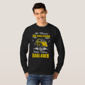 Mens Bike Loader Sprichwort Digger Loader Radloade T-Shirt (Vorne ganz)