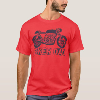 Mens Biker Father Biking Funny Motorrad Rider Da T-Shirt