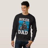 Mens Biker Vater 1 Sweatshirt (Vorne ganz)