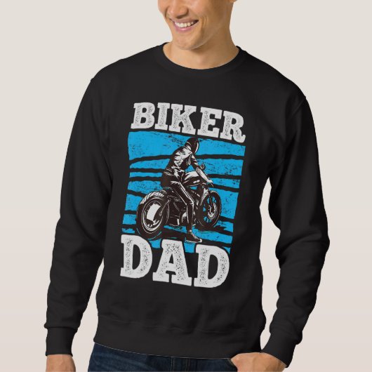 Mens Biker Vater 1 Sweatshirt (Vorderseite)
