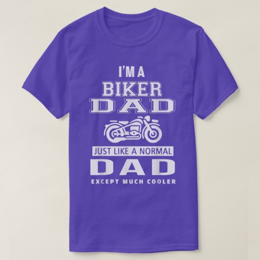 Mens Biker Vater für Motorrad- und Chopper-Fahrer T-Shirt (Design vorne)