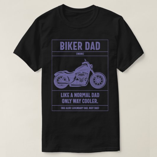 Mens Biker Vater wie ein normaler Vater nur viel C T-Shirt (Design vorne)