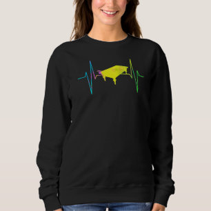 Mens Billiard Table Heartbeat Billiard Player Pool Sweatshirt