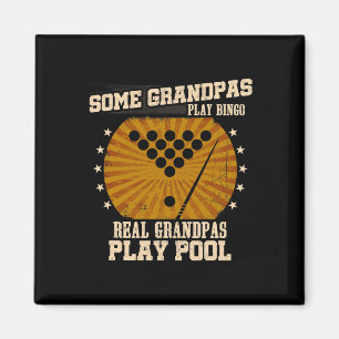 Mens Billiards Großartiges Shirt - wahre Grandpas Magnet