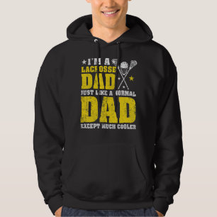 Mens bin ich ein Lacrosse Vater wie ein normaler V Hoodie