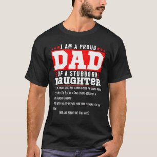 Mens bin ich ein stolzer Vater eines stur gebürtig T-Shirt
