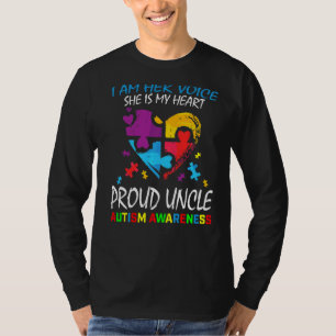 Mens bin ich ihre Stimme mein Herz stolz Onkel Aut T-Shirt