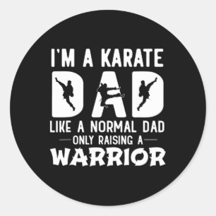 Mens bin ich Karate-Vater wie ein normaler Vater n Runder Aufkleber