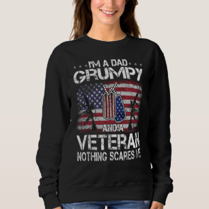 Mens bin ich Vater Grumpy und ein Veteran nichts H Sweatshirt
