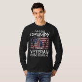 Mens bin ich Vater Grumpy und ein Veteran nichts H T-Shirt (Vorne ganz)