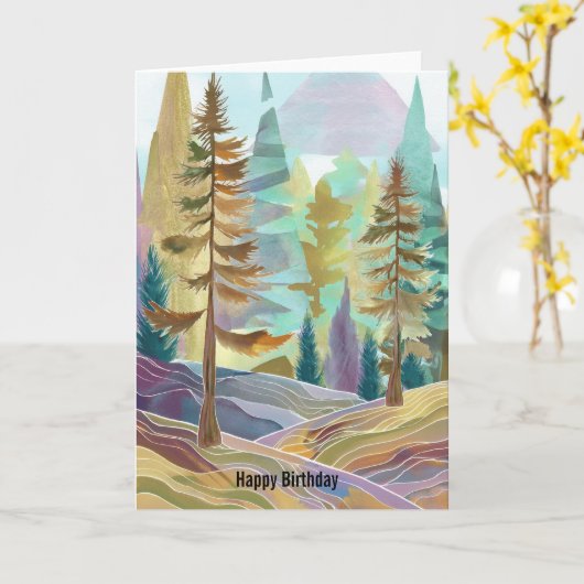Mens Birthday Card Karte (Gelbe Blume)