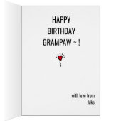 Mens Birthday Gitarre Funk Rockstar Funny Joke (Innen (Rechts))