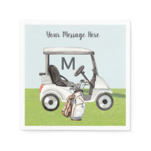 Men's Birthday Retirement Golf Theme Monogram