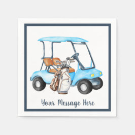Men's Birthday Retirement Golf Theme Party Serviette