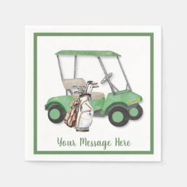 Men's Birthday Retirement Golf Theme Party Serviette