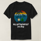 Mens Bitcoin & Weed My Retirement Plan Funny Crypt T-Shirt (Design vorne)