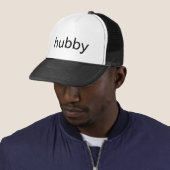 Men's Black Baseball Cap – Hubby, Perfect Gift Truckerkappe (Beispiel)