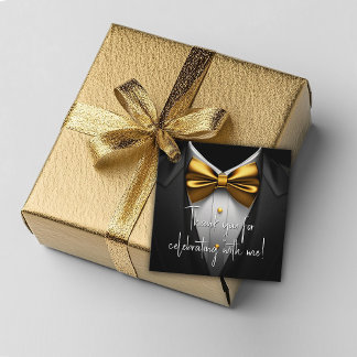 Mens Black Gold Geburtstag Geschenkanhänger