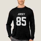 Men's Black Graphic "Jersey 85" Tri-Blend Shirt (Vorderseite)