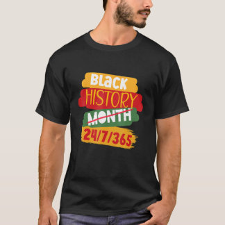 Mens Black History Monat 247365 Black History Appa T-Shirt