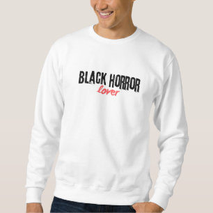 Men's Black Horror Lovers Booktok Sweatshirt