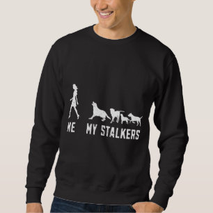 Mens Black Labrador Retriever Me My Followers Labr Sweatshirt