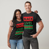 Mens Black Lives Materie Pan African Flag politisc T-Shirt (Unisex)