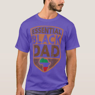 Mens Black Vater Afrikanischer Vater T-Shirt