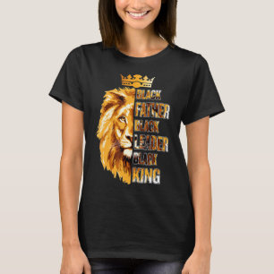 Mens Black Vater Black King Afrikanischer Vater T-Shirt