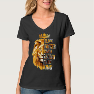 Mens Black Vater Black King Black Leader Fathers T-Shirt