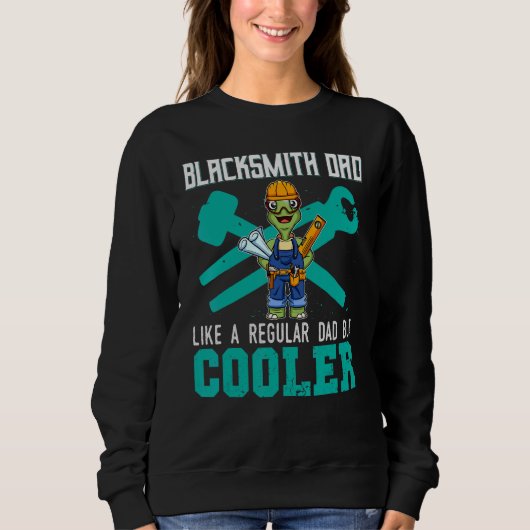 Mens Blacksmith Dad Like A Regular Dad But Cooler Sweatshirt (Vorderseite)