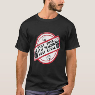 Mens Bleibe Frei gebratene Bärenbros T-Shirt