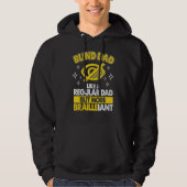 Mens Blind Dad Like Regular Dad But Brailleiant Bl Hoodie (Vorderseite)