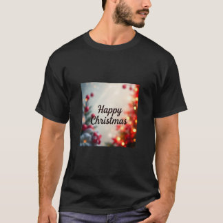"Men's Block Color Happy Christmas T - Shirt - Bol