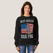 Mens Blue Heeler Vater Australian Cattle Dog Ameri Sweatshirt (Vorne ganz)