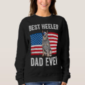 Mens Blue Heeler Vater Australian Cattle Dog Ameri Sweatshirt (Vorderseite)